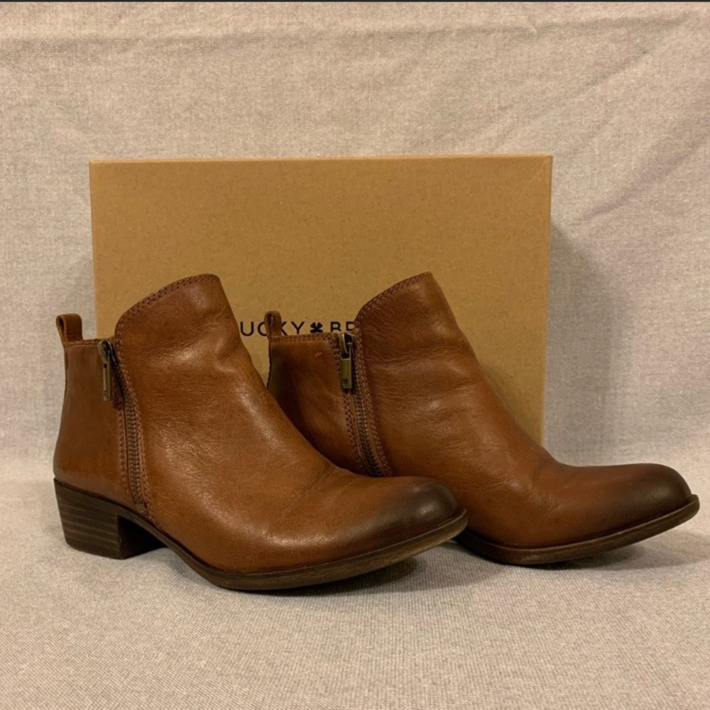 Lucky Brand Basel Leather Booties